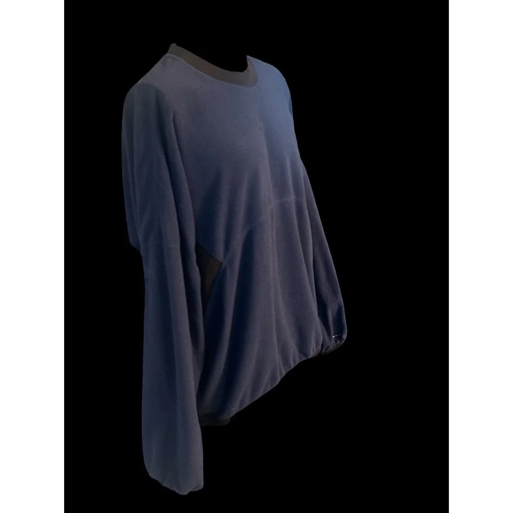 Nike Mens Size Medium Blue Long Sleeve Sweatshirt Pullover Therma Fit Swoosh